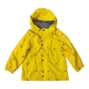 Old Navy Kid's Raincoat Nautical Jacket | Yellow Blue | Size 4T